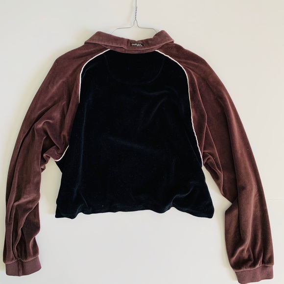 Authentic Guess Jeans Velvet Brown and Black Y2K - Picture 4 of 5